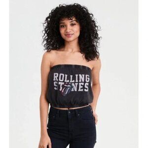 American Eagle Womens |M| Gray Rolling Stones Tube Top
